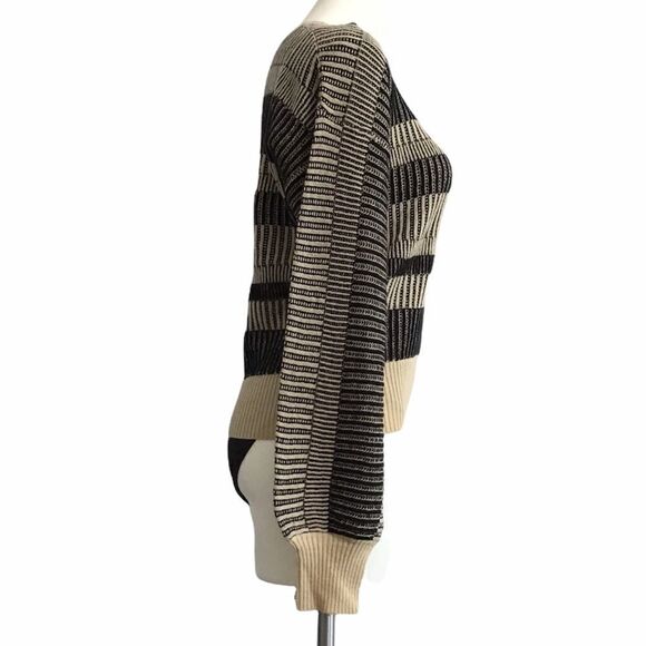 EQUIPMENT Aubin Sweater Crew Neck Neutral Pullover Knit Oversized New Size XS - Picture 3 of 16